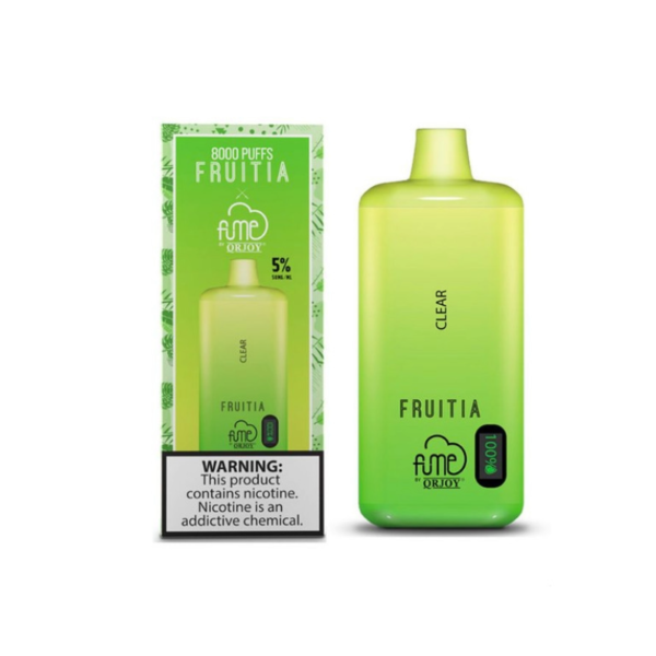 Clear - Fume Fruitia 8000 Disposable Device