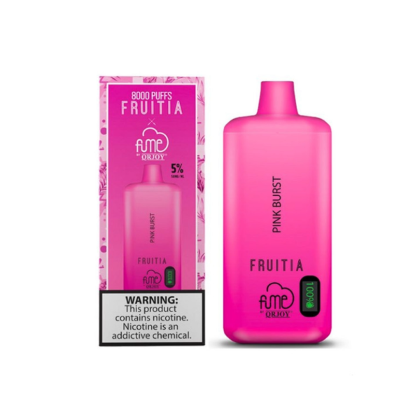 Pink Burst - Fume Fruitia 8000 Disposable Device