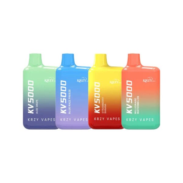 KRZY Vapes KV5000 Disposable Vape - 3PK