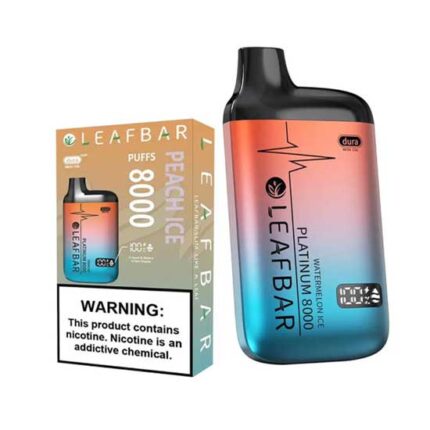 Leafbar Platinum 8000 - Peach Ice